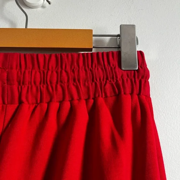 ZARA Red Track Pants Joggers Size S - Picture 8 of 12